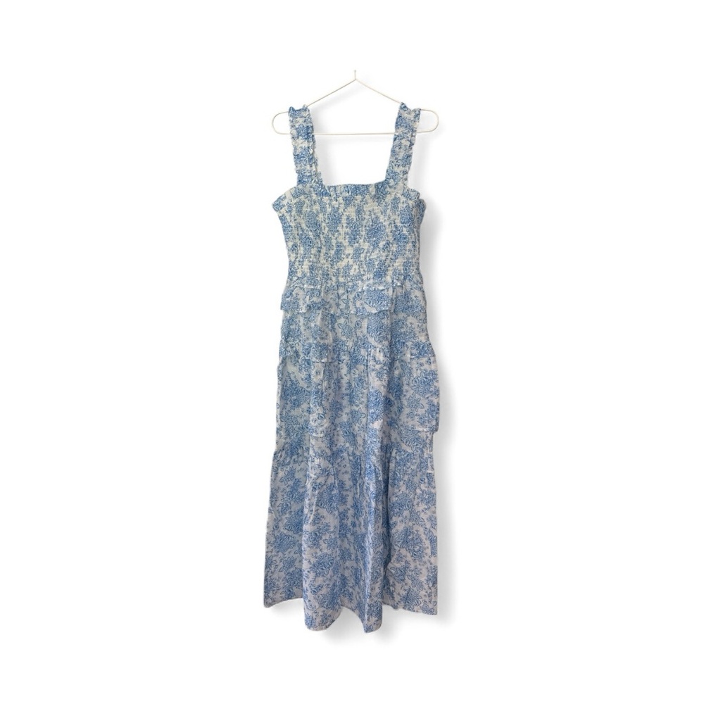 Maisie Blue Floral Maxi Dress, size Large
